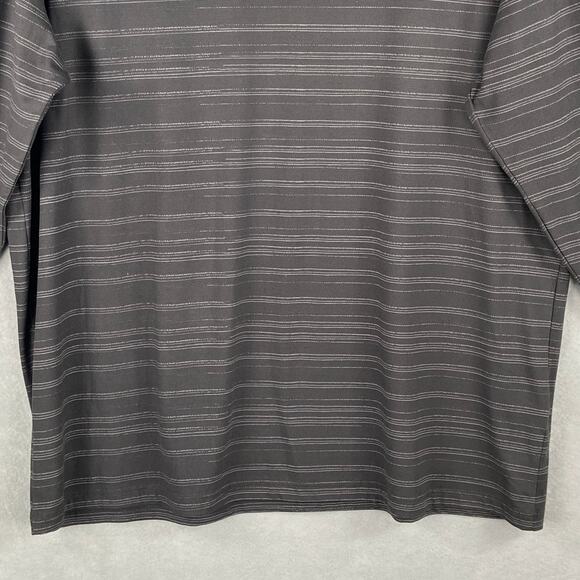 PGA Tour Men's XXL Textured Stripe Long Sleeve Hooded T-Shirt Asphalt NEW - Picture 7 of 10